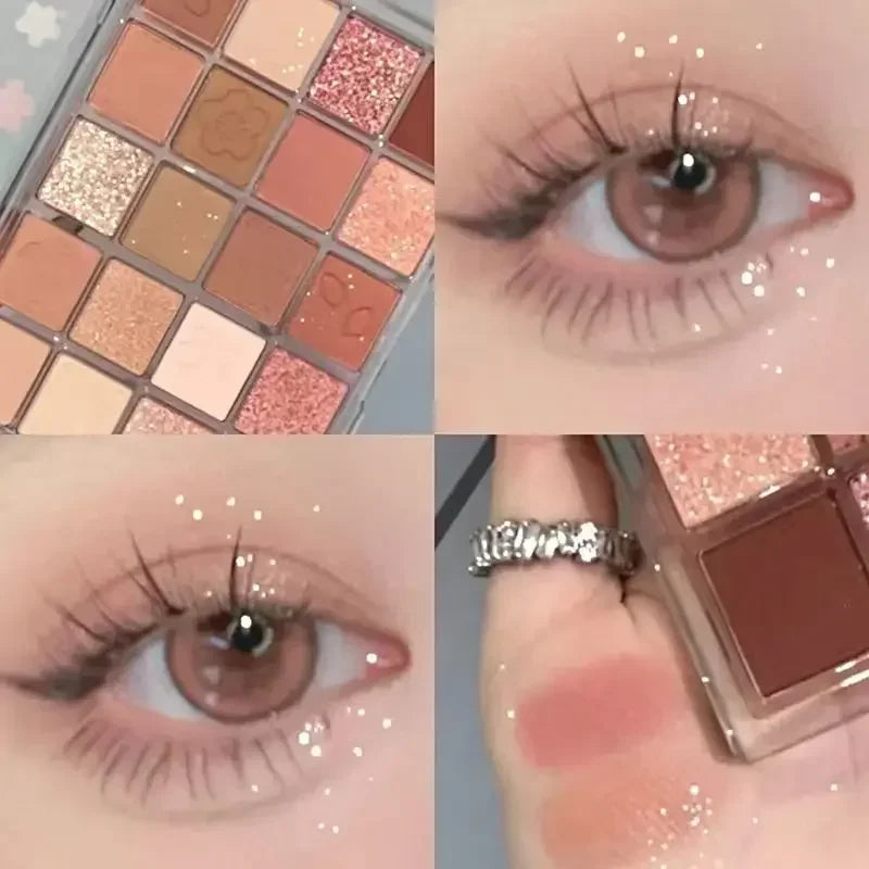 20 Color Eyeshadow Palette Pearly Glitter Eyeshadows Shiny Eye Shadow Pallet Makeup Pigmentos Para Ojos Cosmetic Earth Color New